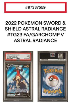 Garchomp V TG23/TG30 Swsh10: Astral Radiance Trainer Gallery Holo PSA 9