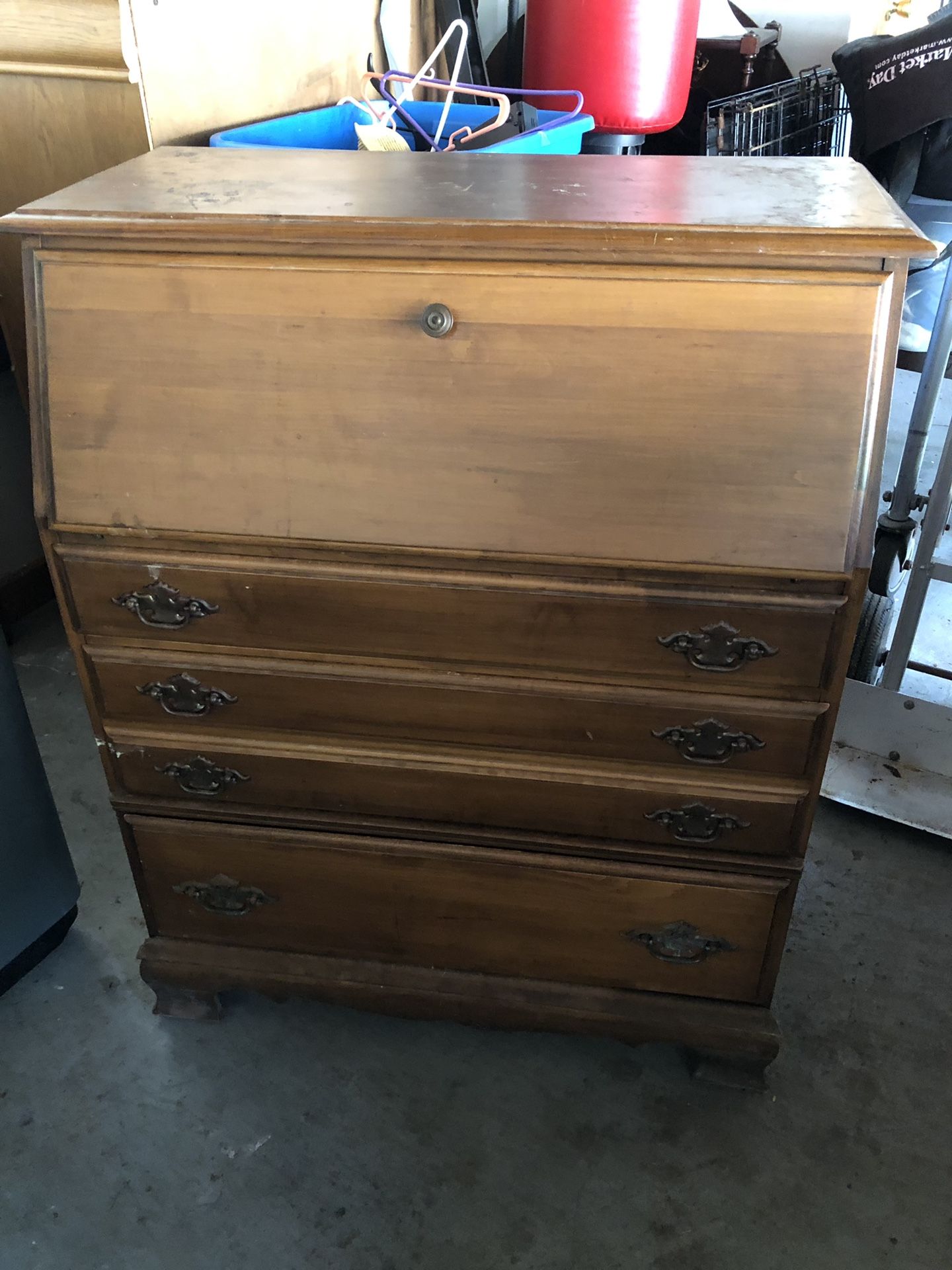 Solid wood desk/secretary