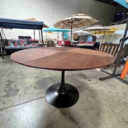 New 47" Round Wooden Dining Table