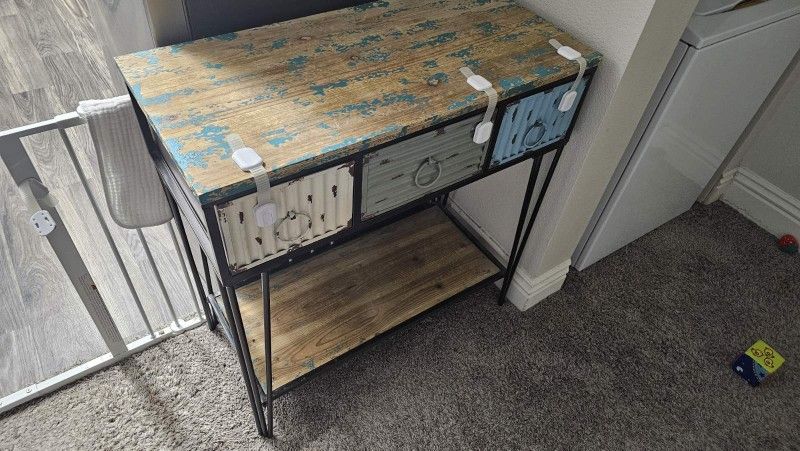 3 Drawer Console Table