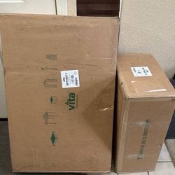 Brand New Vita Urbana 6 x 6 Foot Vinyl Keyhole Garden Composting Basket Slate Gray