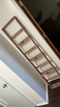 Decorative wall leaning ladder