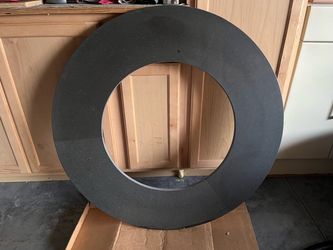 Granite round for gas firepit