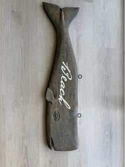 Whale wood art / decor for wall