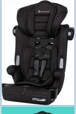 Baby Trend Hybrid SI 3-in-1 Combination Booster Seat, Hoboken Black – Side-Impact Protection, 3-Stage Growth Design, Adjustable Headrest, Cushioned Co