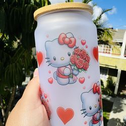 Hello Kitty Glass Cup