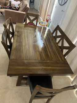 Rectangle Table With 6 Seats 