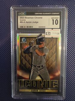 2023 Bowman Chrome Iconic Aaron Judge CGC 10