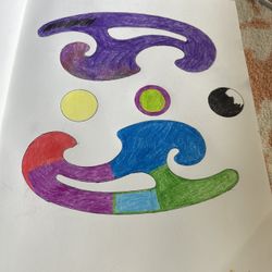 Abstract Wild Colored Pencil Art 