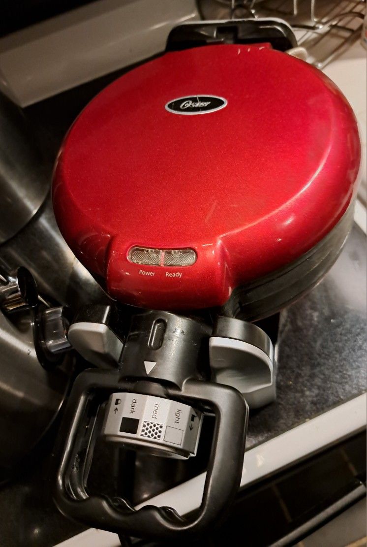 Oster Belgian flip double automatic waffle maker double sided heating turnover rotary ultra thick