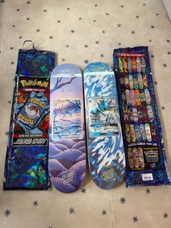 Brand New Santa Cruz Skateboard Pokemon Glaceon and Vaporeon
