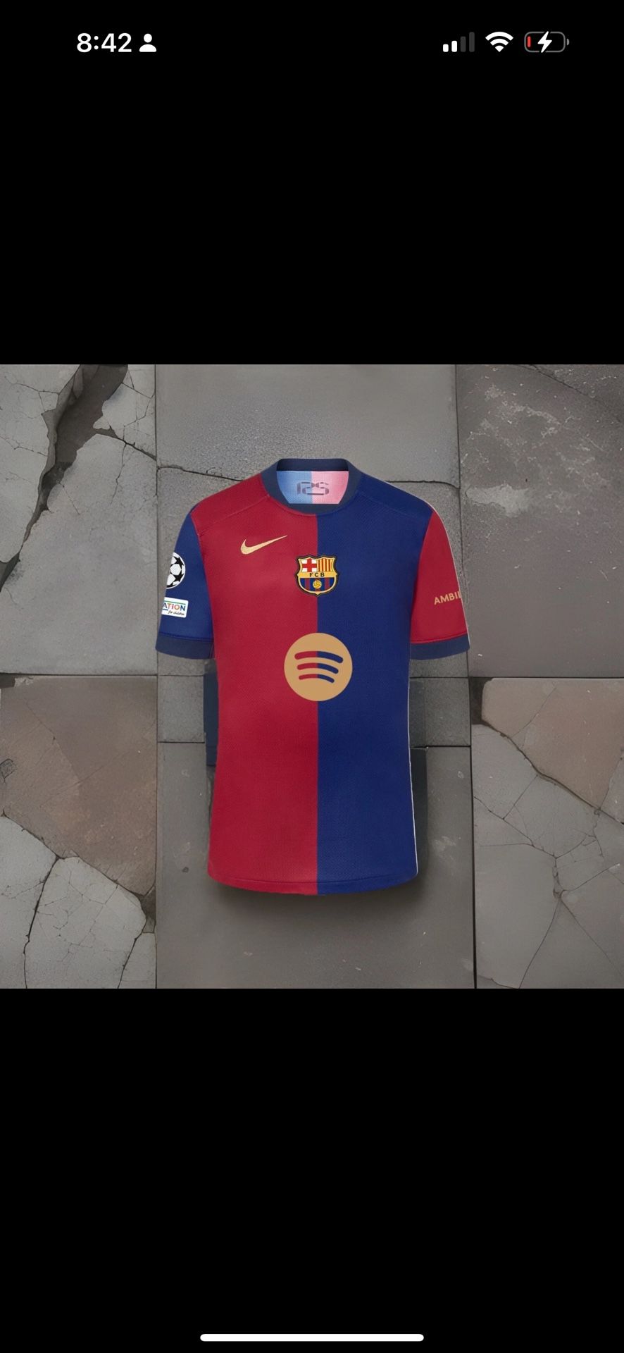 Lamine Yamal FC Barcelona Jersey #19 Blue & Red 24/25 LARGE