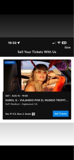 KAROL G  FLOOR SEAT TICKETS