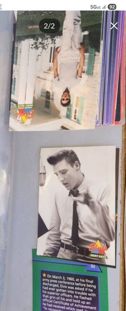 Lot of elvis Presley trading cards