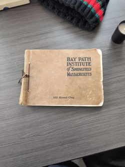 Antique Bay Path Institute Yearbook 1921