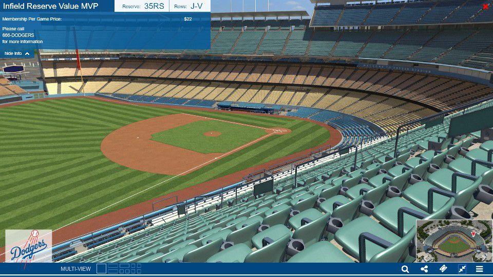 Braves @ LA Dodgers NLCS Games (3,4, and 5) (Aisle)