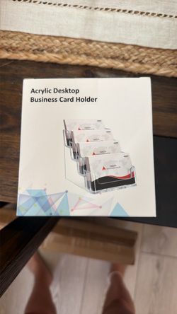 Acrylic Desktop Business Card Holder