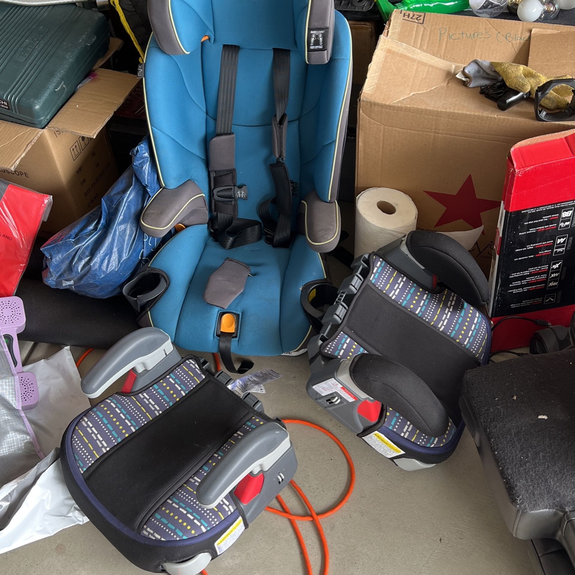 Car Seat For Cheap With Extra Booster Seat. $40