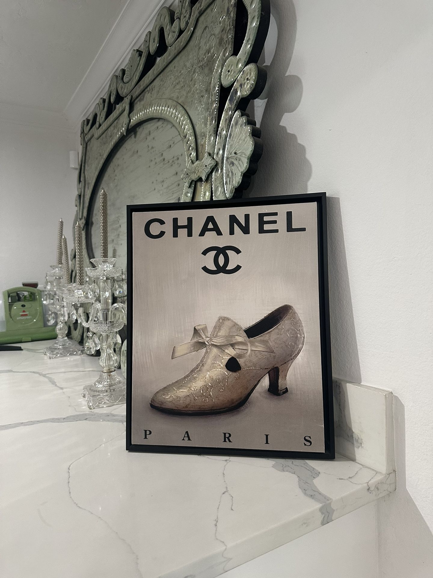 fine elegant art framed in wood