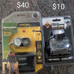 2  New  Head Lamps ( The price is on the photos)( Western  Safety$10/ Remington $40