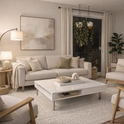 White Square Coffee Table