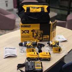 DEWALT 20V MAX XR Cordless Brushless Hammerdrill & Impact Driver Combo Kit