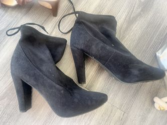 Black Suede ankle boots