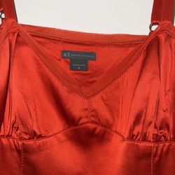 armani exchange red mini dress