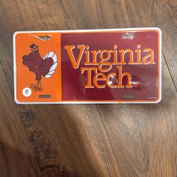 Virginia Tech Hokies College Football Front License Plate