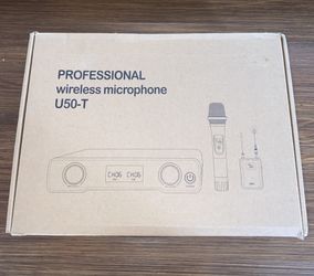 Professional Wireless Microphone System Set U50-T Handheld + Headset NEW IN BOX