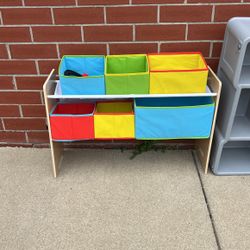 Toy Shelf Organization 