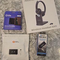 Electronics Bundle: Awatrue Bluetooth Headset, Tile Slim, TV LED Kit & Car BT
