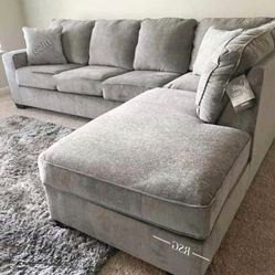L Shape Modular Light Gray Sectional Couch With Chaise Set ⭐$39 Down Payment with Financing ⭐ 90 Days same as cash