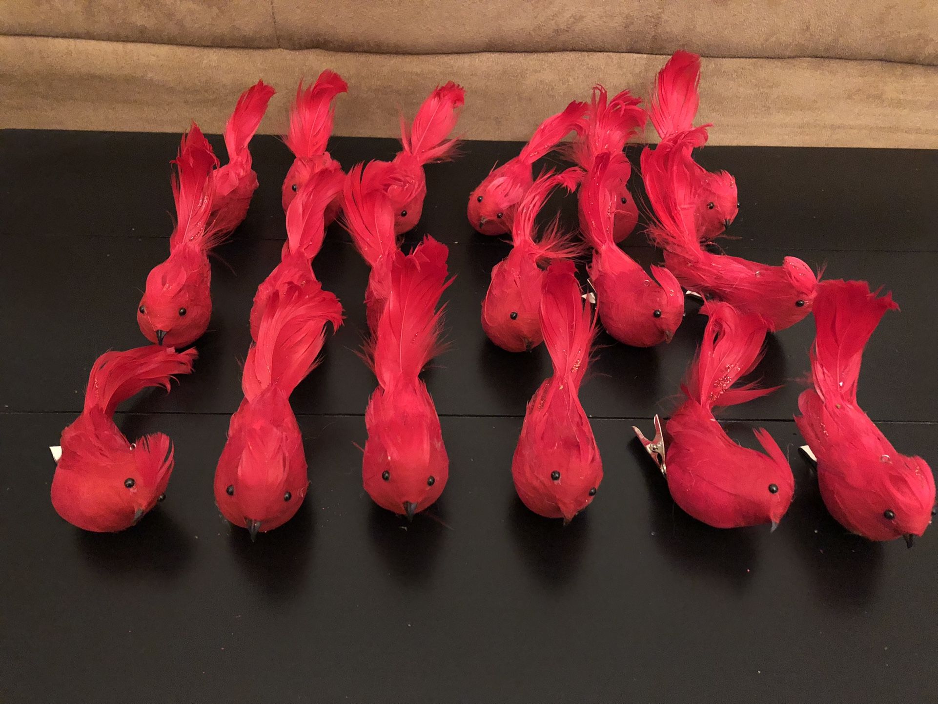 Red Bird Christmas Tree Ornaments