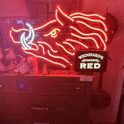 Weinhard’s Red Boar 3 Color Neon Sign 