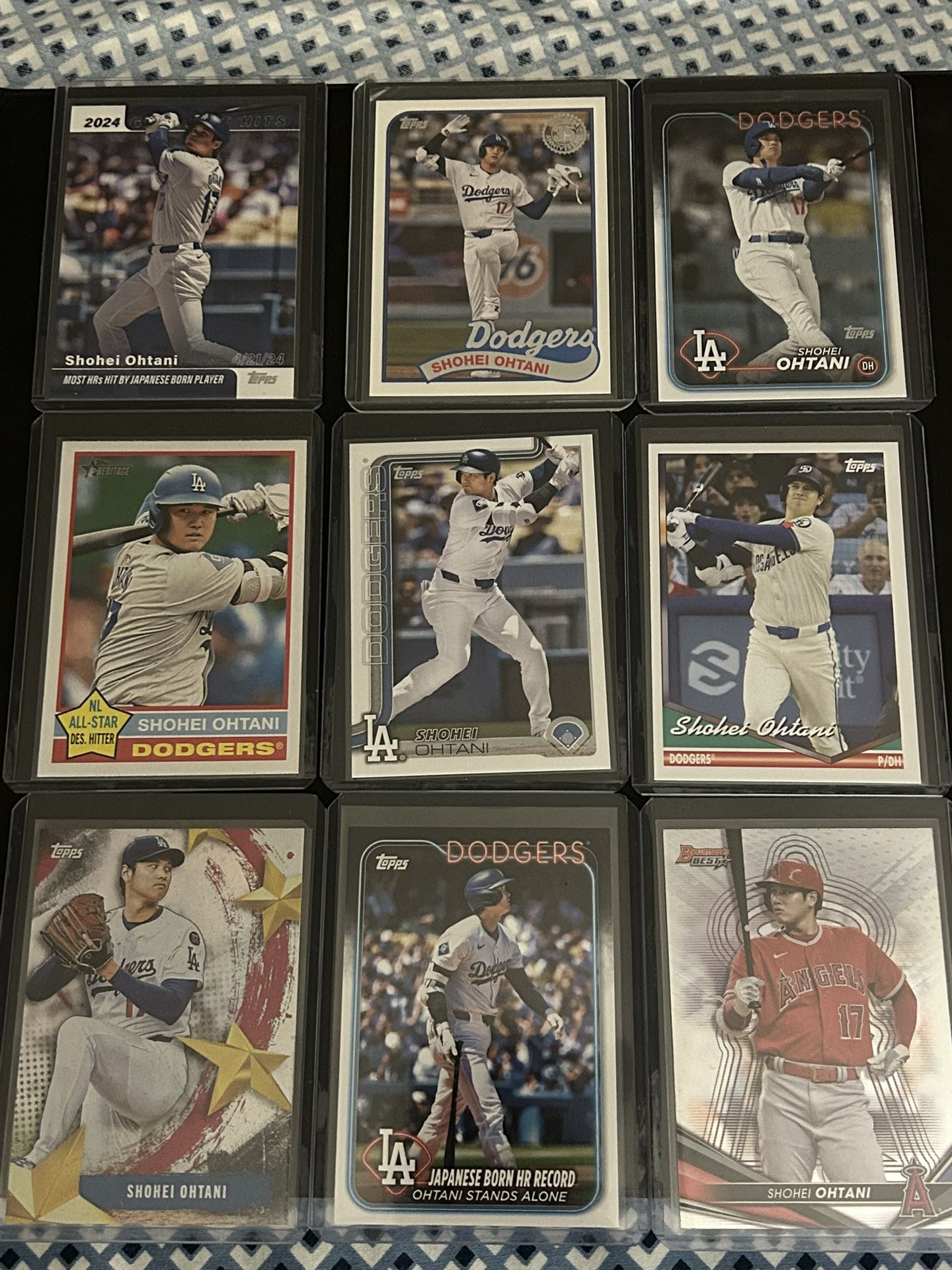 Dodgers Shohei Ohtani (9) Card Lot