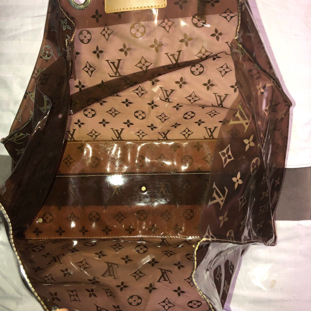 Louis Vuitton Limited Translucent Monogram Ambre Cabas Cruise GM Tote Bag  for Sale in Hollywood, FL - OfferUp