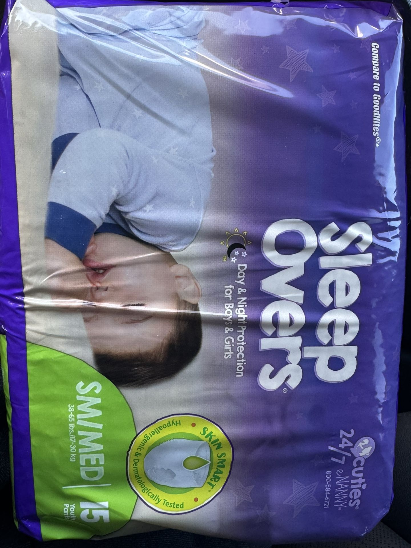 Diapers Small/med 38lbs - 65lbs