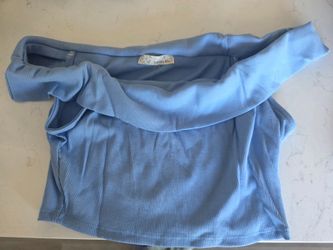 Blue crop top