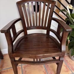 Solid wood accent chair