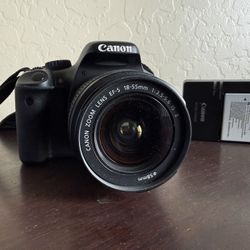 Used Canon EOS Digital Rebel T2i Digital Camera W/ 18-55 F3.5-5.6 Lens