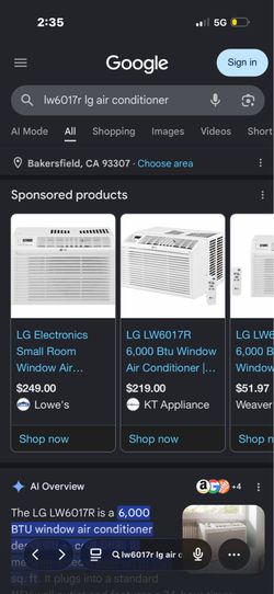 LG air conditioner