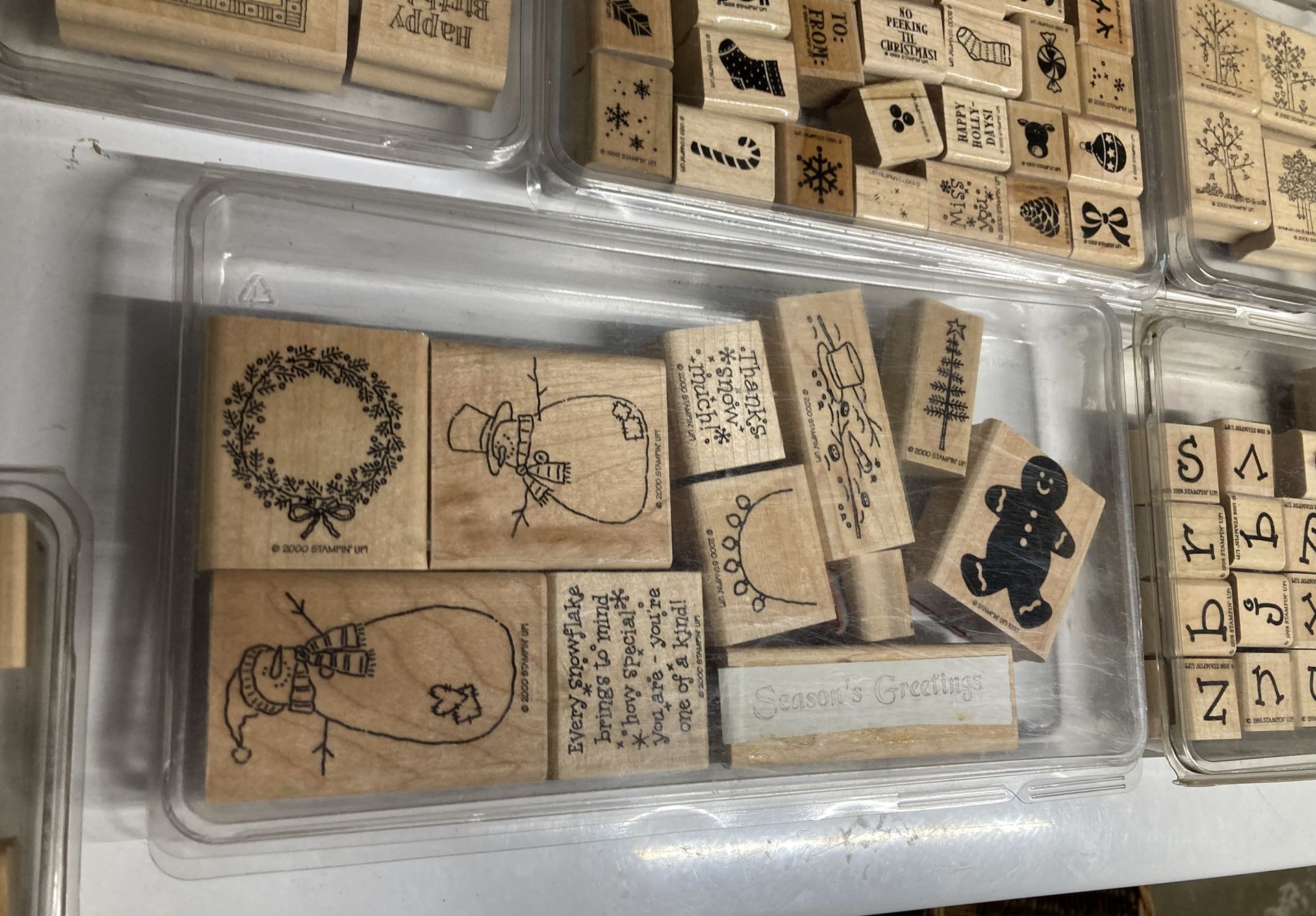 Rubber Stamps. Christmas Stamps .