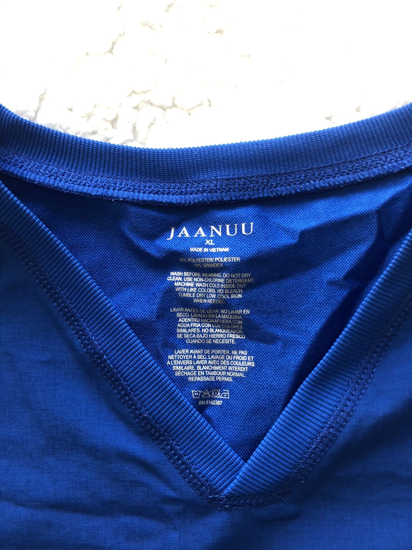 Men’s Jaanuu XL Royal Blue Scrub Top