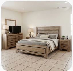 Wood Bedroom set