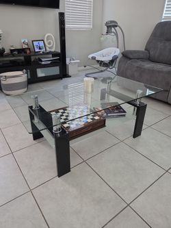Tempered Glass Table Set (coffee table, side table, and decorative table)