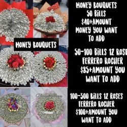 Valentines Day Money Bouquets 