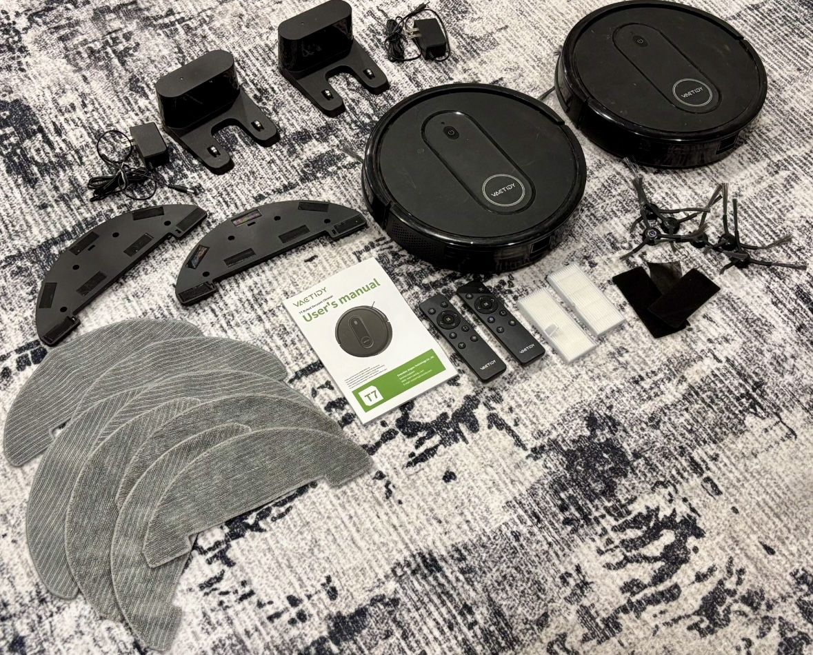 2 Vactidy T7 Robot Vacuum & Mop Combo