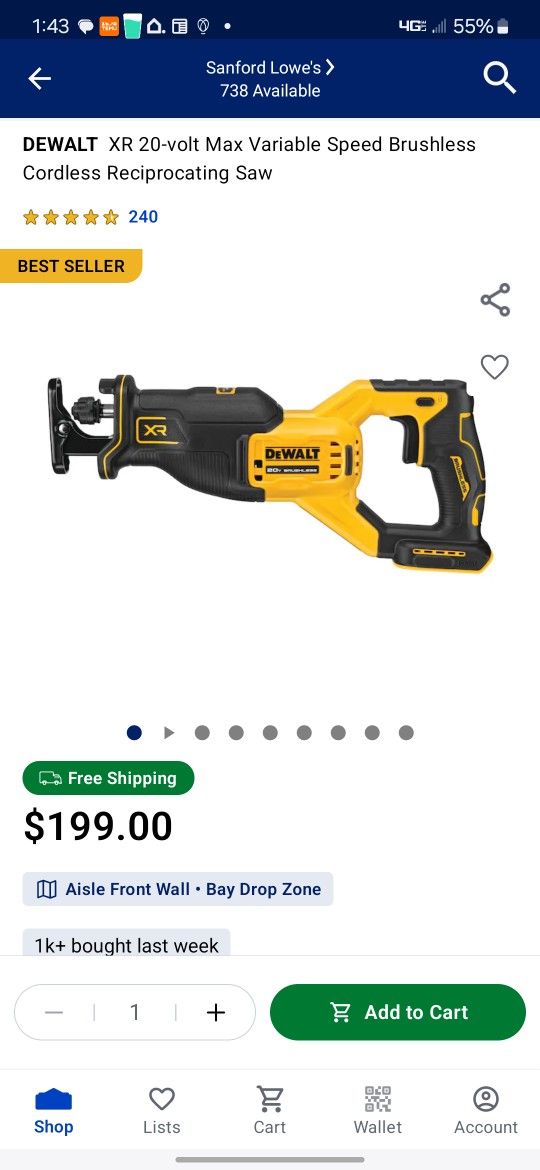 Reciprocating Saw