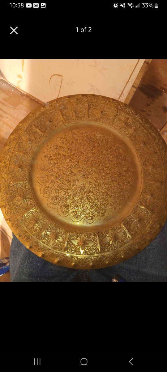Antique Brass Plate